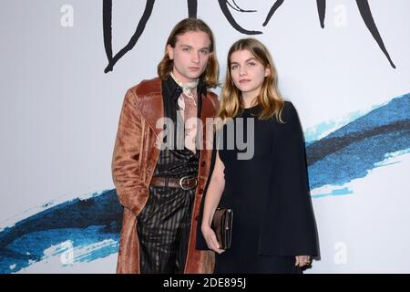 Lukas Ionesco und Gast bei der Dior Homme Menswear Herbst/Winter 2019-2020 Show im Rahmen der Paris Fashion Week in Paris, Frankreich am 18. Januar 2019. Foto von Aurore Marechal/ABACAPRESS.COM Stockfoto