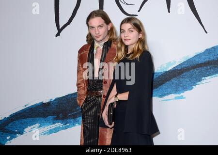 Lukas Ionesco und Gast bei der Dior Homme Menswear Herbst/Winter 2019-2020 Show im Rahmen der Paris Fashion Week in Paris, Frankreich am 18. Januar 2019. Foto von Aurore Marechal/ABACAPRESS.COM Stockfoto