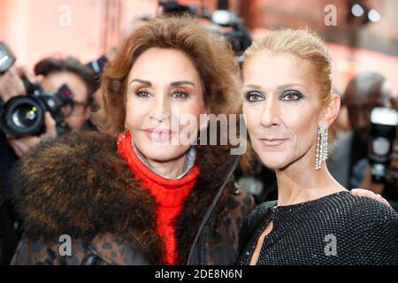 Celine Dion nimmt an der Alexandre Vauthier Haute Couture Spring Summer 2019 im Rahmen der Paris Fashion Week am 22. Januar 2019 in Paris, Frankreich, Teil. Foto von Kendrick/ABACAPRESS.COM Stockfoto