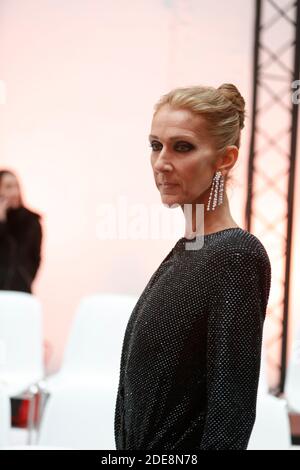 Celine Dion nimmt an der Alexandre Vauthier Haute Couture Spring Summer 2019 im Rahmen der Paris Fashion Week am 22. Januar 2019 in Paris, Frankreich, Teil. Foto von Kendrick/ABACAPRESS.COM Stockfoto