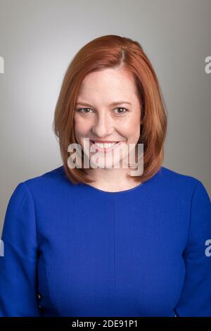 Die Pressesprecherin des Weißen Hauses Jen Psaki wurde 2020 vom designierten Präsidenten Joe Biden nominiert. Stockfoto