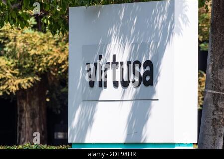 Sep 17, 2020 Fremont / CA / USA - Virtusa Hauptsitz im Silicon Valley; Virtusa Corporation ist ein amerikanisches Unternehmen für IT-Dienstleistungen; Stockfoto