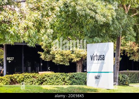 Sep 17, 2020 Fremont / CA / USA - Virtusa Hauptsitz im Silicon Valley; Virtusa Corporation ist ein amerikanisches Unternehmen für IT-Dienstleistungen; Stockfoto