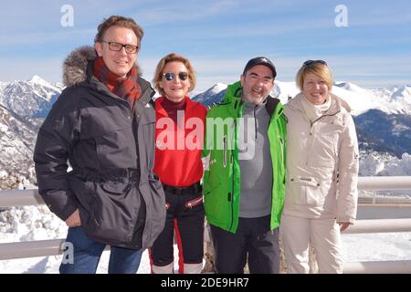 Gabriel Le Bomin, Astrid Whettnall, Bruno Solo lors du photocall du Film Tout Contre Elle au 21e Festival des Creations Televisuelles de Luchon a Luchon, Frankreich, le 9 Februar 2019. Foto von Julien Reynaud/APS-Medias/ABACAPRESS.COM Stockfoto