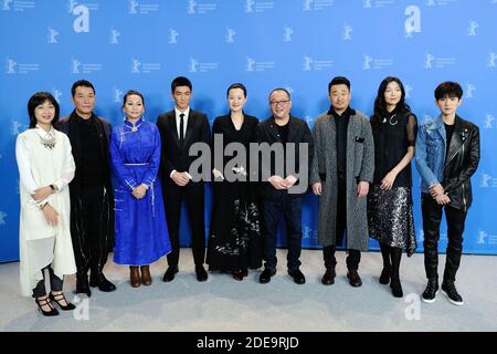Produzent Liu Xuan, Zhao Yanguozhang, Ai Liya, Du Jiang, Yong Mei, Regisseur Wang Xiaoshuai, Wang Jingchun, Qi Xi und Wang Yuan (Roy Wang Yuan) bei der so Long, My Son Photocall im Rahmen der 69. Internationalen Filmfestspiele Berlin (Berlinale) am 14. Februar 2019 in Berlin. Foto von Aurore Marechal/ABACAPRESS.COM Stockfoto