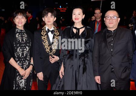 Liu Xuan, Wang Yuan, Yong Mei und Regisseur Wang Xiaoshuai bei der Premiere von so Long, My Son im Rahmen der 69. Internationalen Filmfestspiele Berlin (Berlinale) am 14. Februar 2019 in Berlin. Foto von Aurore Marechal/ABACAPRESS.COM Stockfoto