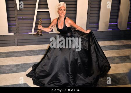 Lady Gaga nimmt an der Vanity Fair Oscar Party 2019 Teil, die von der Herausgeberin Radhika Jones am 24. Februar 2019 im Wallis Annenberg Center for the Performing Arts in Los Angeles, CA, USA veranstaltet wird. Foto von David Niviere/ABACAPRESS.COM Stockfoto