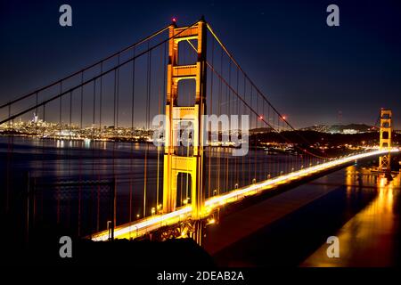 Blick auf die Golden Gate Bridge vom Slacker Hill Stockfoto