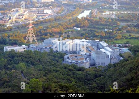 Lo Wu Correctional Institution, ein Frauengefängnis in der Nähe von Sheung Shui, New Territories, Hongkong, das von der Abteilung für Strafdienste betrieben wird Stockfoto