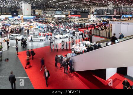 Atmosphäre während des 89. Internationalen Genfer Autosalons, der am 05. März 2019 im Palexpo Convention Center in Genf, Schweiz, stattfand. Foto von Loona/ABACAPRESS.COM Stockfoto