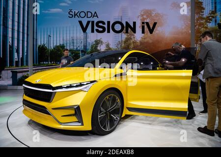 Skoda Vision IVTHE 89. Genfer Autosalon beginnt am 7. März und dauert bis zum 17. März. Genf, Schweiz, 5. März 2019. Foto von Loona/ABACAPRESS.COM Stockfoto