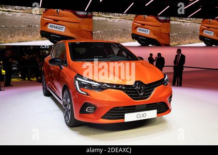 Weltpremiere - Neuer Renault-ClioDer 89. Genfer Automobilsalon beginnt am 7. März und dauert bis zum 17. März. Genf, Schweiz, 5. März 2019. Foto von Loona/ABACAPRESS.COM Stockfoto