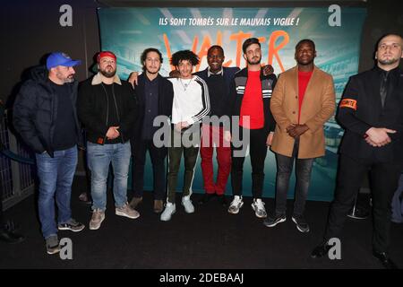 Samuel Djian, Karim Jebli, Nordine Salhi, David Salles, Alban Ivanov, Alexandre Antonio, bei der Walter-Premiere am 14. März 2019 im UGC Bercy in Paris, Frankreich. Foto von David Boyer/ABACAPRESS.COM Stockfoto