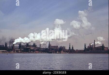 Bethlehem Stahlwerk in Baltimore ca. 1973 Stockfoto