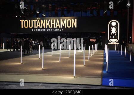 Toutankhamon, Le Tresor du Pharaon - Tutankhamun, Schätze des Goldenen Pharao Ausstellungsvorschau in der Grande Halle de La Villette am 21. März 2019 in Paris, Frankreich. Foto von David Niviere/ABACAPRESS.COM Stockfoto