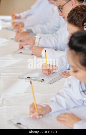 Unterricht in der medizinischen Schule Stockfoto