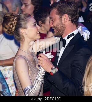 Pierre Casiraghi und Beatrice Casiraghi nehmen am Rosenball 2019 im Sporting in Monaco, Monaco, Teil. Foto: Palais Princier/Gaetan Luci/SBM/ABACAPRESS.COM Stockfoto