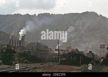 1970er Foto (1975) - Union Carbide Ferrolegierung Werk Stockfoto