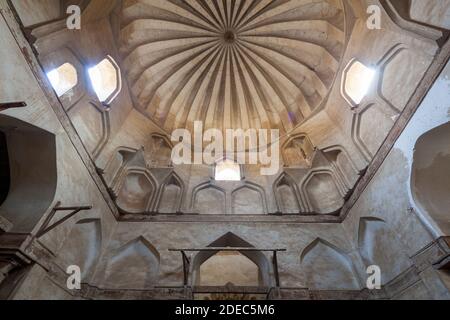 Fatimid Mausoleum von Yahya al-Shabihi, Südfriedhof, Kairo, Ägypten Stockfoto