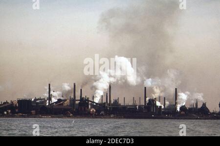 Bethlehem Stahlwerk am Sparrow's Point ca. 1973 Stockfoto