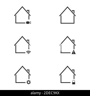 Set von Objekten zum Thema Smart Home Stock Vektor