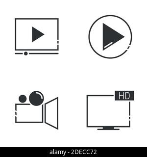 Movie Icons Stock Vektor