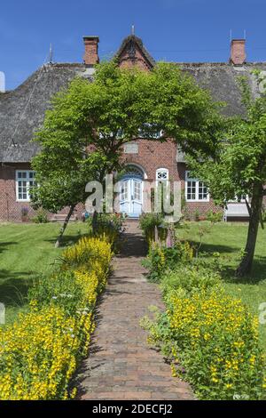 Geographie / Reisen, Deutschland, Schleswig-Holstein, Insel Sylt, friesisches Haus in Westerland, Additional-Rights-Clearance-Info-not-available Stockfoto