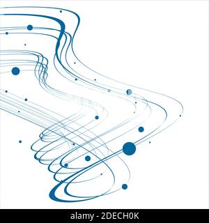 Geometrische Linien und einfache Punkte Stock Vektor