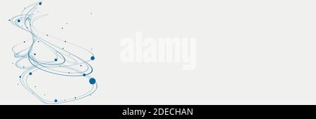 Geometrische Linien und einfache Punkte Stock Vektor