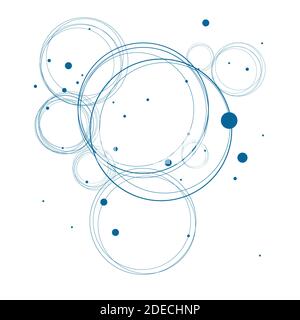 Geometrische Linien und einfache Punkte Stock Vektor