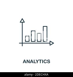 Symbol „Analyse“. Linienstil-Element aus der Audit-Sammlung. Thin Analytics-Symbol für Vorlagen, Infografiken und mehr Stock Vektor