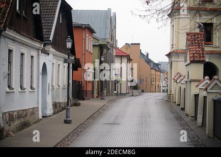 Eine kleine Stadt mitten in Litauen mit einer schönen Altstadt, Kedainiai Stockfoto