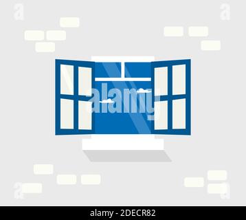 Design über Fensterdarstellung Stock Vektor