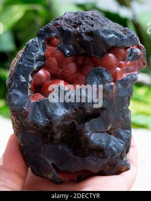 Mineralproben mischen Stockfoto