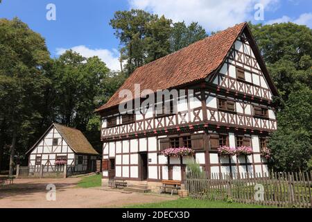 Hennebergisches Freilichtmuseum beim Kloster Veßra, Landkreis Hildburghausen, Thüringen, Deutschland / das Hennebergische Freilichtmuseum bei mon Stockfoto