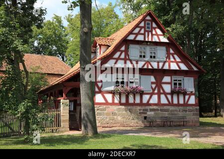 Hennebergisches Freilichtmuseum beim Kloster Veßra, Landkreis Hildburghausen, Thüringen, Deutschland / das Hennebergische Freilichtmuseum bei mon Stockfoto