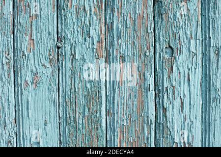 Holzbretter mit alter Farbe. Holzhintergrund, Textur Stockfoto