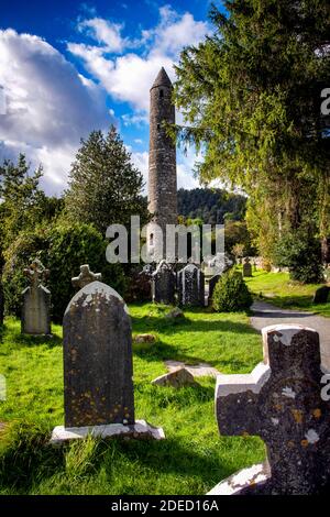 Herbstfotos des Glendalough National Park in der Grafschaft Wicklow Stockfoto