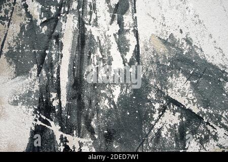 Grauschwarze Wandstruktur Stockfoto