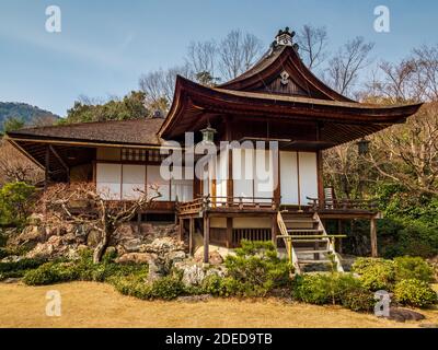 Okochi Sanso Garden in der Nähe von Kyoto Japan - ehemaliges Zuhause und Garten des japanischen Schauspielers Denjirō Ōkōchi in Arashiyama, Kyoto. Stockfoto