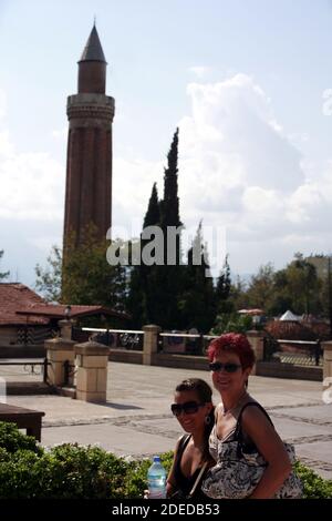 Yivli-Minarett in Antalya, Türkei Stockfoto