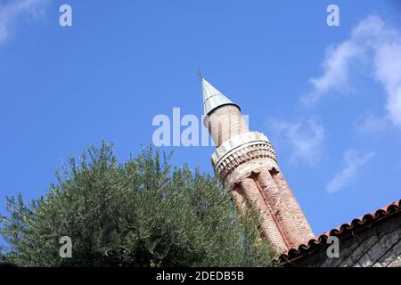 Yivli Minarett in Antalya, Türkei Stockfoto