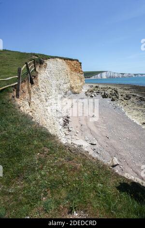 Sussex's einzige unerschlossenen Flussmündung enthält die faszinierendsten Landschaften der Südküste, geschützt durch die NT, Country Park und SSSI Systeme. Stockfoto