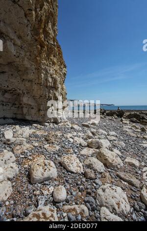 Sussex's einzige unerschlossenen Flussmündung enthält die faszinierendsten Landschaften der Südküste, geschützt durch die NT, Country Park und SSSI Systeme. Stockfoto