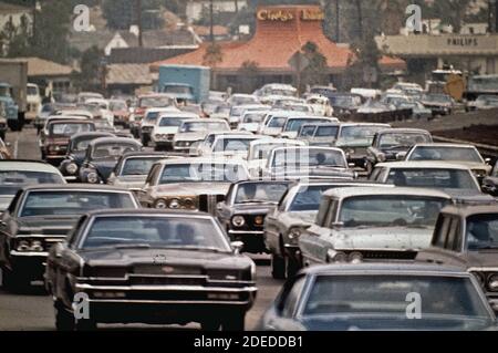 1970er Fotos (1972) - Hollywood Freeway Stockfoto