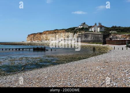 Sussex's einzige unerschlossenen Flussmündung enthält die faszinierendsten Landschaften der Südküste, geschützt durch die NT, Country Park und SSSI Systeme. Stockfoto