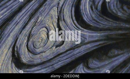 Schichten von Farben auf Leinwand. Fraktale Kunst. Abstrakter Hintergrund Stockfoto