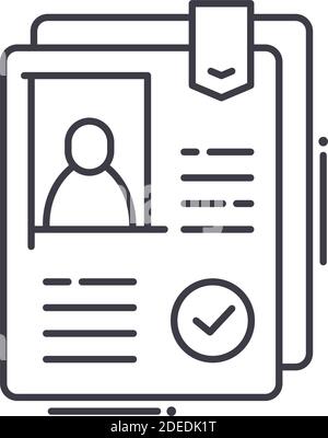 Mieten Symbol, lineare isolierte Illustration, dünne Linie Vektor, Web-Design-Zeichen, Kontur Konzept Symbol mit editierbaren Kontur auf weißem Hintergrund. Stock Vektor