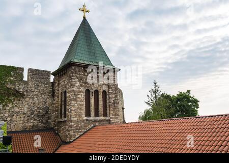 Kirche der Heiligen Mutter Gottes (Crkva Ruzica) in der Festung Kalemegdan, Belgrad, Serbien. Stockfoto