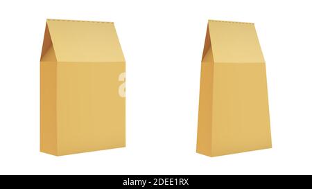 Frohe Weihnachten und Frohes neues Jahr. Set Neujahrsgeschenke mit Süßigkeiten auf weißem Hintergrund. Farbig. Symbol Für Winterurlaub. Realistische Box. Vektor Stock Vektor